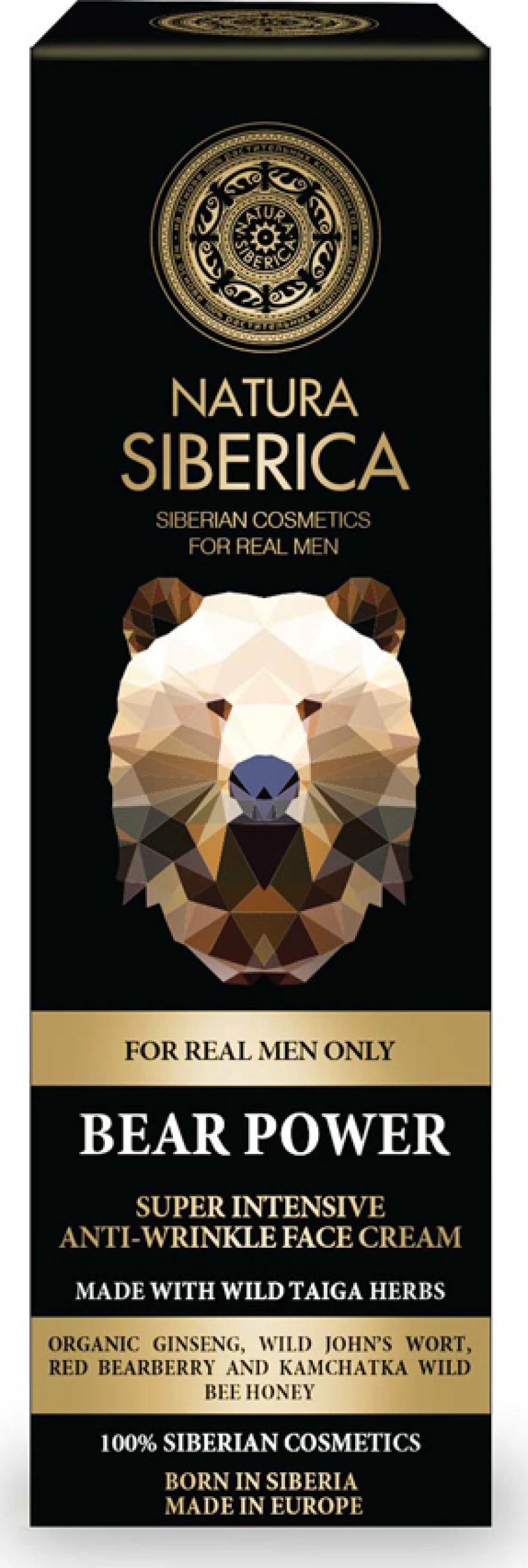 Natura Siberica Men Bear Power Super Intensive Anti-Wrinkle Face Cream 50ml