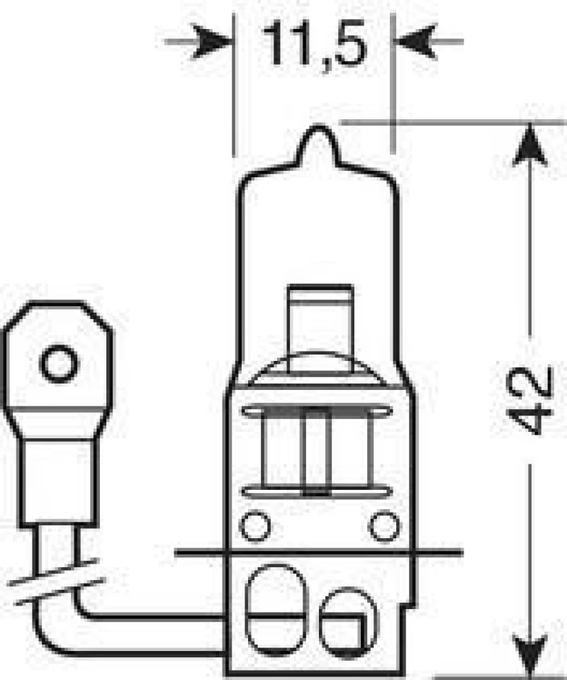 Lampa H3 Halogen 24V 1τμχ