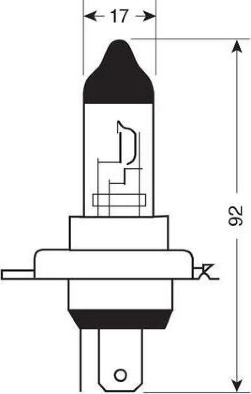 Lampa H4-P43t 12V 1τμχ
