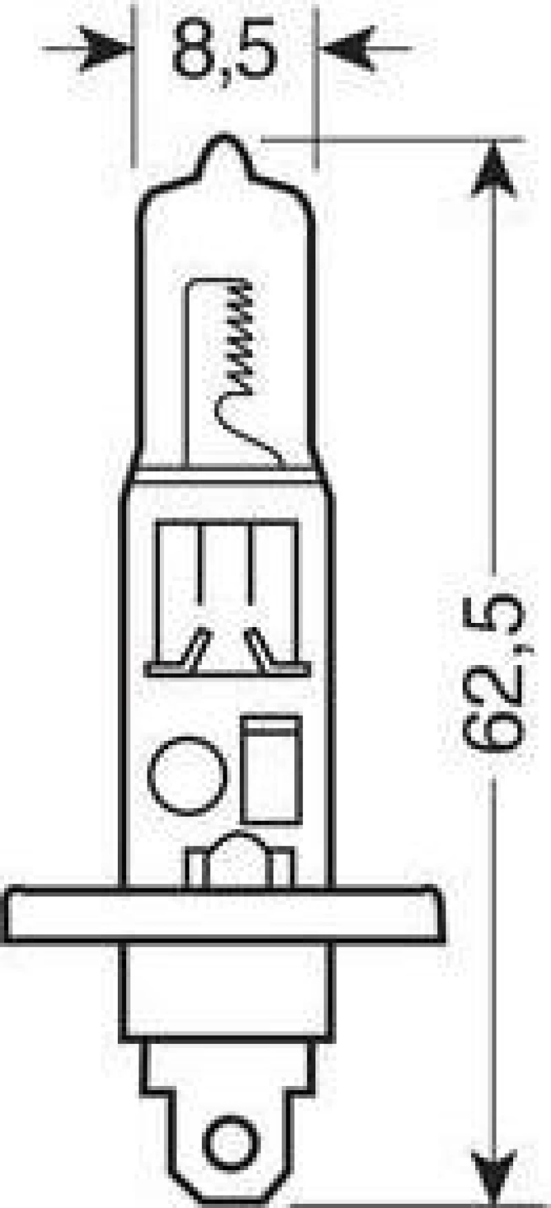 Lampa H1 P14,5s 12V 1τμχ