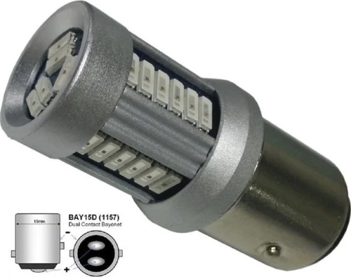 GloboStar BAY15D-1157 12V Κόκκινο 1τμχ