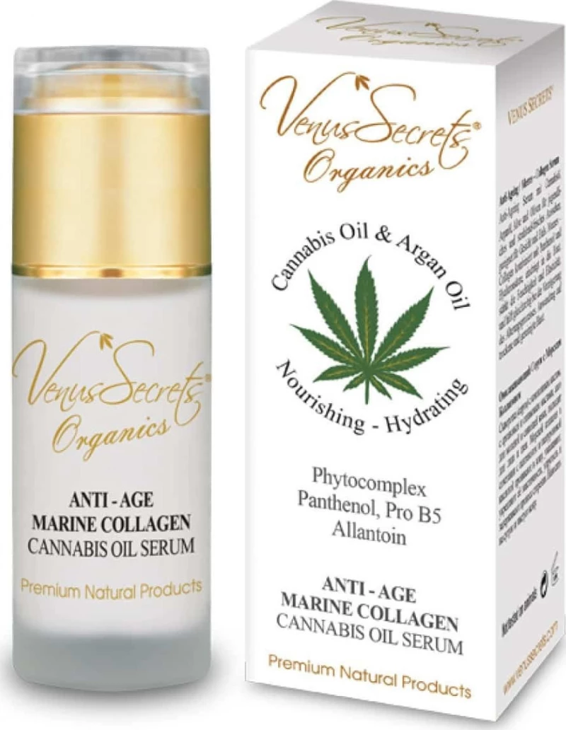 Venus Secrets Anti-Age Marine Collagen Serum with Cannabis Oil 40ml