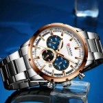CURREN 8355 Two tone Chronograph