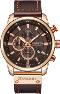 CURREN 8291 Men'S Calendar Watch - Brown Bear