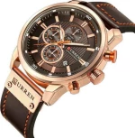 CURREN 8291 Men'S Calendar Watch - Brown Bear