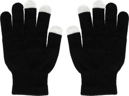 GLOVES FOR TOUCH SCREENS BLACK