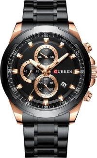Ανδρικό Ρολόι Curren 8354 με χρονογράφους Black