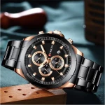 Ανδρικό Ρολόι Curren 8354 με χρονογράφους Black