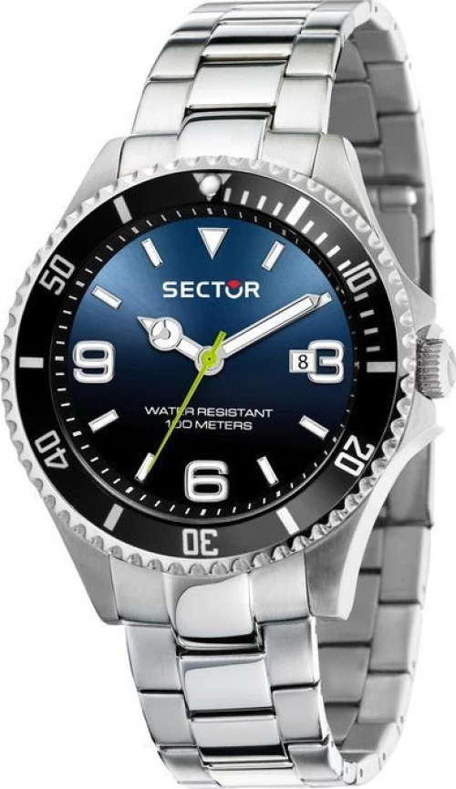 SECTOR 230 Silver Stainless Steel Bracelet