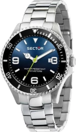 SECTOR 230 Silver Stainless Steel Bracelet
