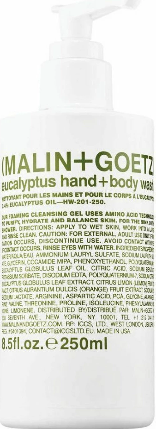 Malin and Goetz Eucalyptus Body Wash 250ml