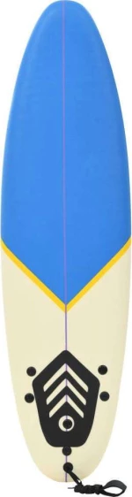 vidaXL Σανίδα Surf Μπλε / Κρεμ 170 εκ.