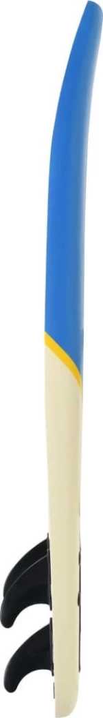 vidaXL Σανίδα Surf Μπλε / Κρεμ 170 εκ.