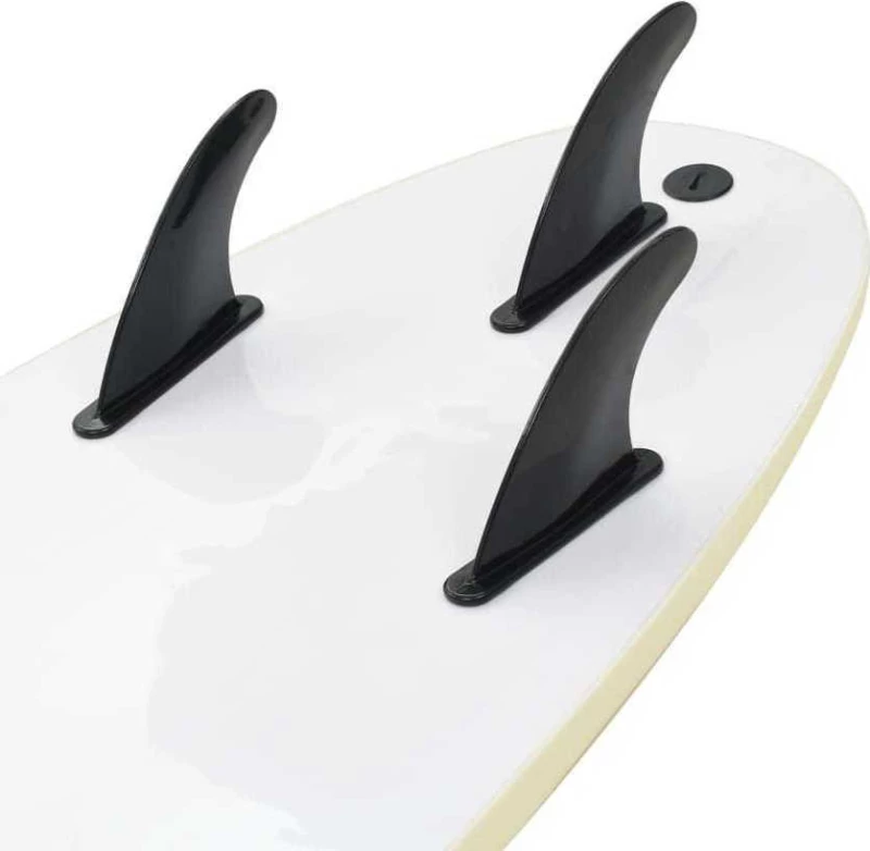 vidaXL Σανίδα Surf Μπλε / Κρεμ 170 εκ.