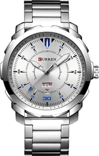 Ανδρικό Ρολόι Χειρός Curren M8266 Male Quartz Watch - Silver and White