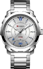 Ανδρικό Ρολόι Χειρός Curren M8266 Male Quartz Watch - Silver and White
