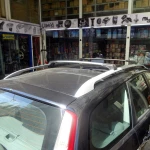 Omtec Μπάρες Οροφής με Κλειδαριά 90cm Αλουμινίου Χαμηλές Μαύρο 2τμχ
