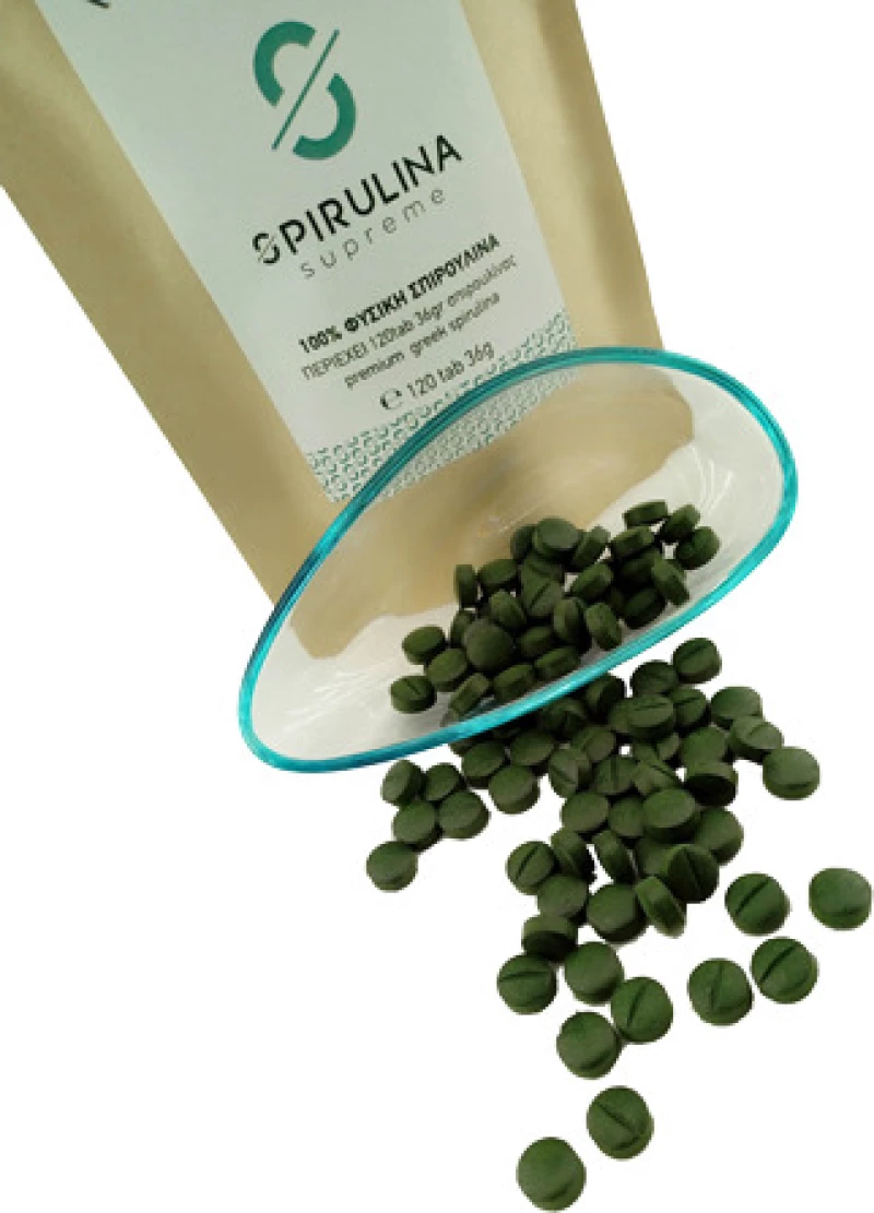 Spirulina Supreme 100% Φυσική Σπιρουλίνα 120 ταμπλέτες