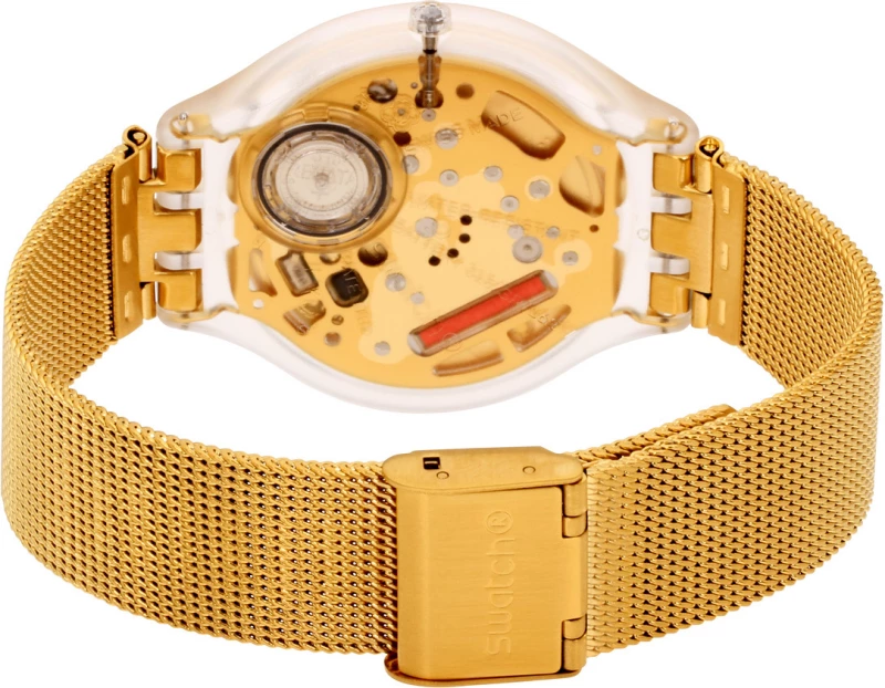 Swatch Skinmajdou Svuk101M Gold Stainless Steel Bracelet