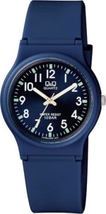 Q&Q Blue Rubber Strap Vp46J040Y