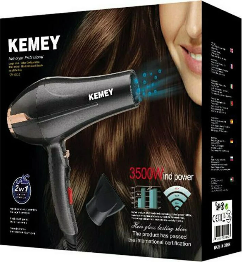 Kemei Km-5820 Επαγγελματικό Πιστολάκι Μαλλιών 3500W