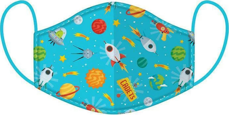 Puckator Reusable Face Covering Small 4-12 Ετών Space 1τμχ