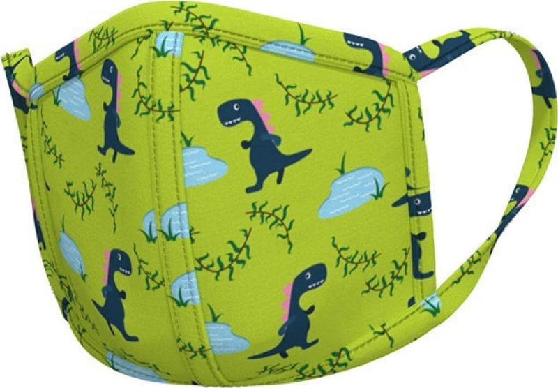 Urban Zac 2.0 Kids Face Mask with Ear Loops Dino 1τμχ