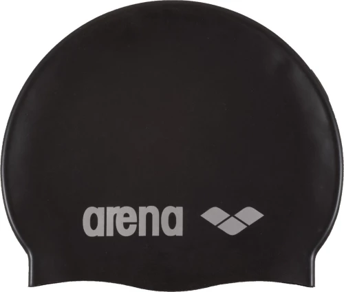 Arena Classic Silicone Caps Black-Silver 91662-55 Black Silver