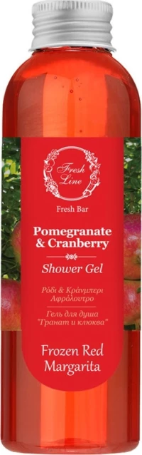 Fresh Line Pomegranate & Cranberry Shower Gel Frozen Red Margarita 200ml