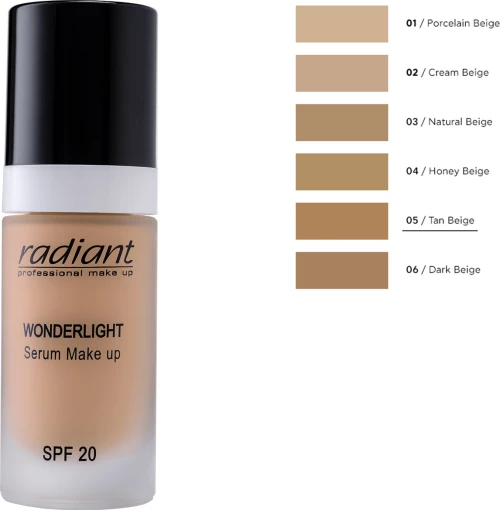 Radiant Wonderlight Serum Make Up SPF20 05 Tan Beige 30ml