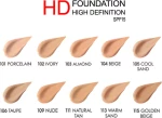 Golden Rose HD Foundation Flawless Finish Spf15 111 Natural Tan 30ml