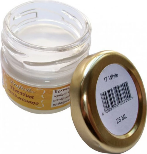 Craftistico Πατίνα Κεριού Λευκή 25ml