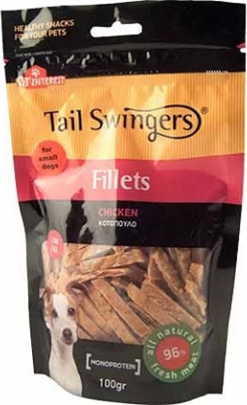 Pet Interest Tail Swingers Fillets Μικρές Μπουκιές Κοτόπουλο 100gr