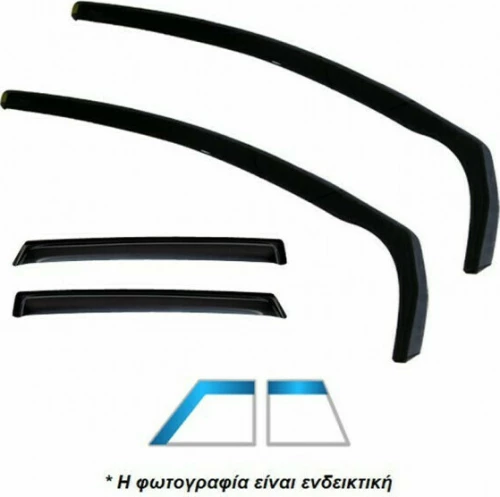 Heko Σετ Ανεμοθραύστες Μπροστινοί / Πίσω για OCTAVIA TOUR 4/5D 1996 4τμχ