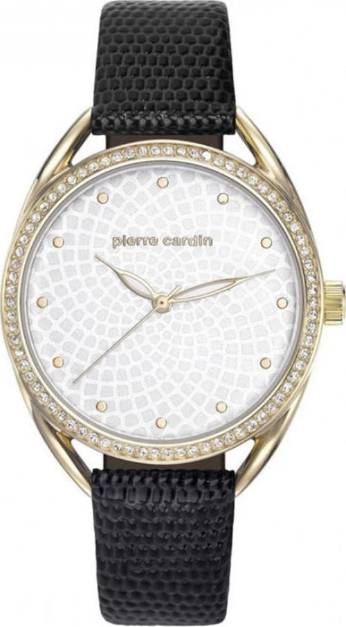 Pierre Cardin Γυναικείο Ρολόι Με Μάυρο Δερμάτινο Λουράκι Pc901872F03
