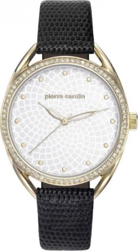 Pierre Cardin Γυναικείο Ρολόι Με Μάυρο Δερμάτινο Λουράκι Pc901872F03