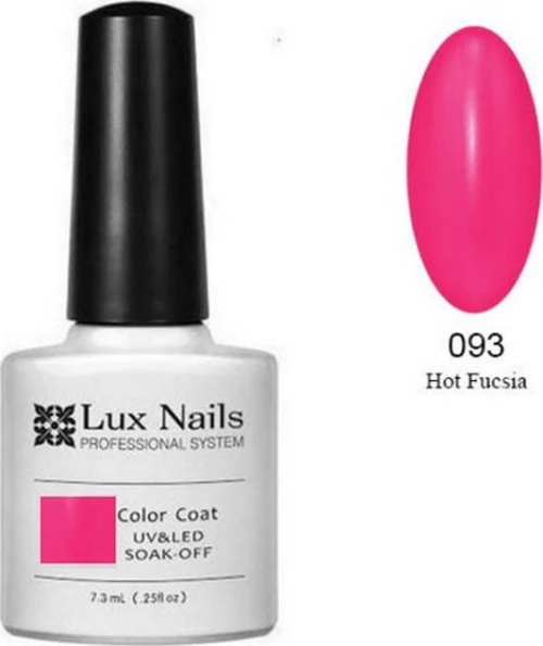 Lux Nails Color Coat Hot Fucsia 093 7.3ml