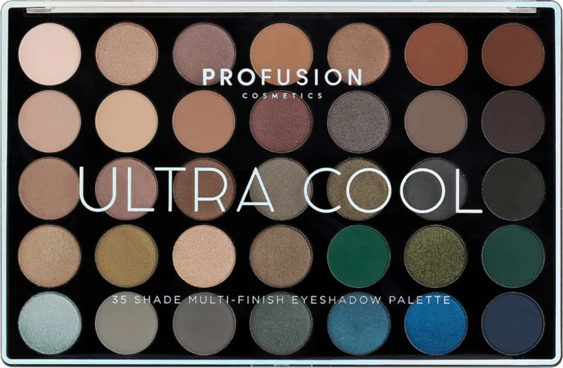 Profusion Cosmetics 35 Shade Multi-Finish Eyeshadow Palette Ultra Cool