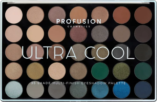 Profusion Cosmetics 35 Shade Multi-Finish Eyeshadow Palette Ultra Cool