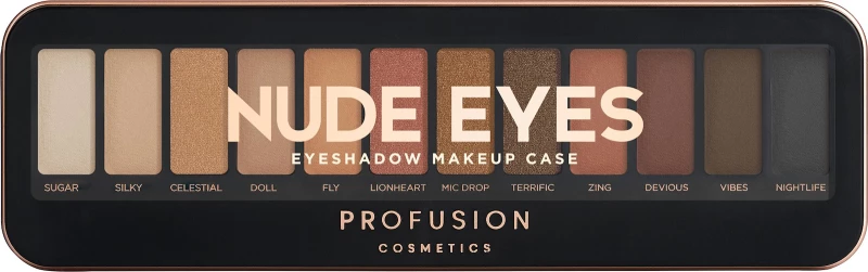 Profusion Cosmetics Eyeshadow Case Nude Eyes