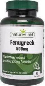 Natures Aid Fenugreek 500mg 90 κάψουλες
