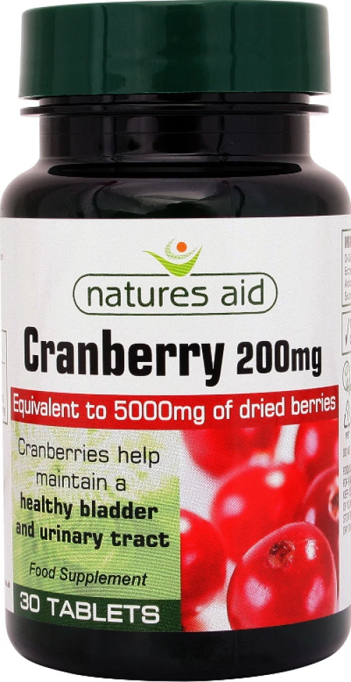 Natures Aid Cranberry 200mg 30 tabs