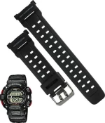 Casio Καουτσούκ Λουράκι Μαύρο