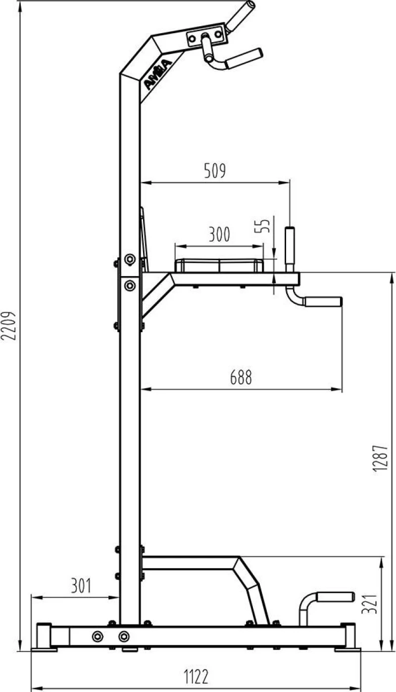 Μονόζυγο Δίζυγο Power Tower Amila 44274
