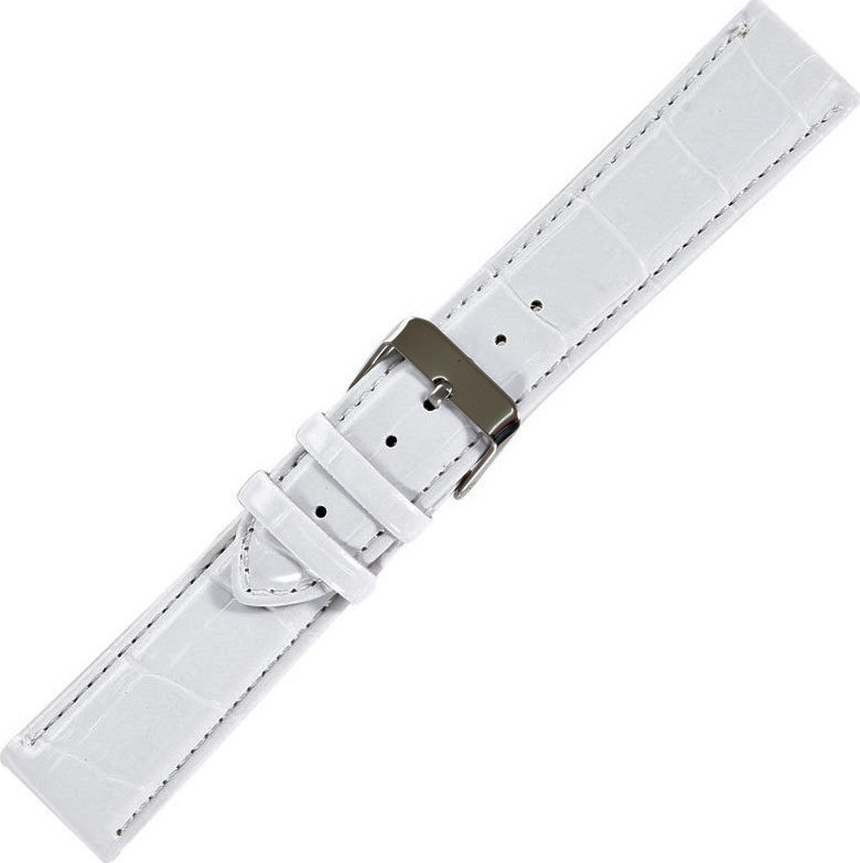 ΛΟΥΡΑΚI ΔΕΡΜΑΤΙΝΟ T1260 28 mm ΛΕΥΚΟ ΑΝΤΙΑΛΕΡΓΙΚΟ