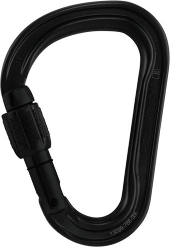 Καραμπίνερ ασφαλείας Petzl Attache Black / M38A SLN