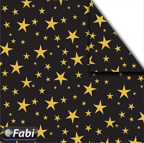 Fabi Χαρτόνι Αστέρια Μαύρο 50x70cm 1τμχ