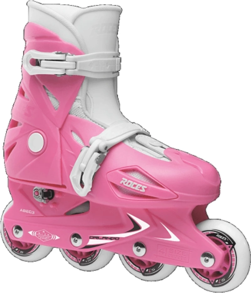 Rollers Αυξομειουμενα Πατινια Orlando Iii Άσπρο Ροζ