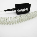 SCK SUP Leash 10ft Σπιράλ Διάφανο
