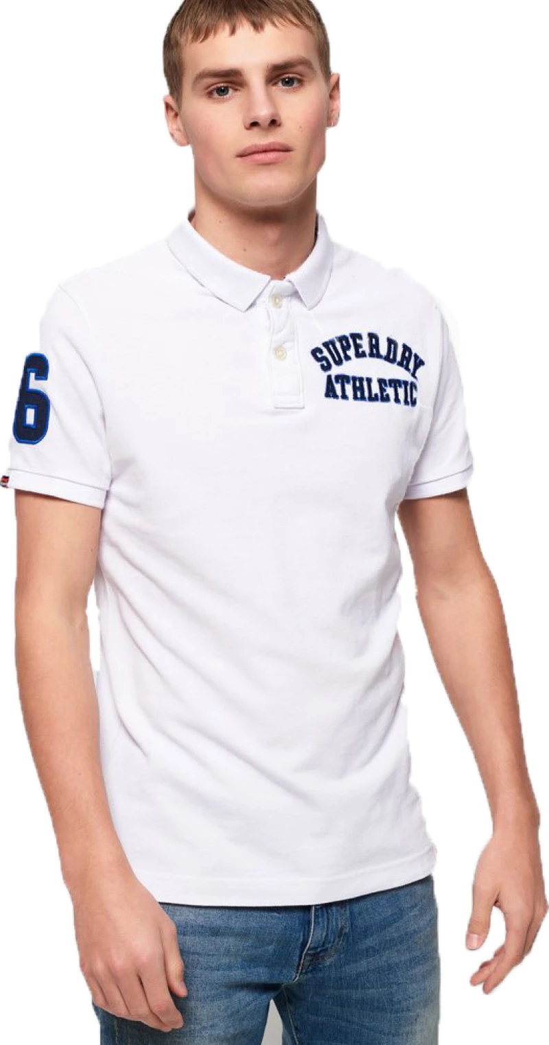 Superdry Ανδρικό T-Shirt Classic Superstate Pique Polo Πολύχρωμο